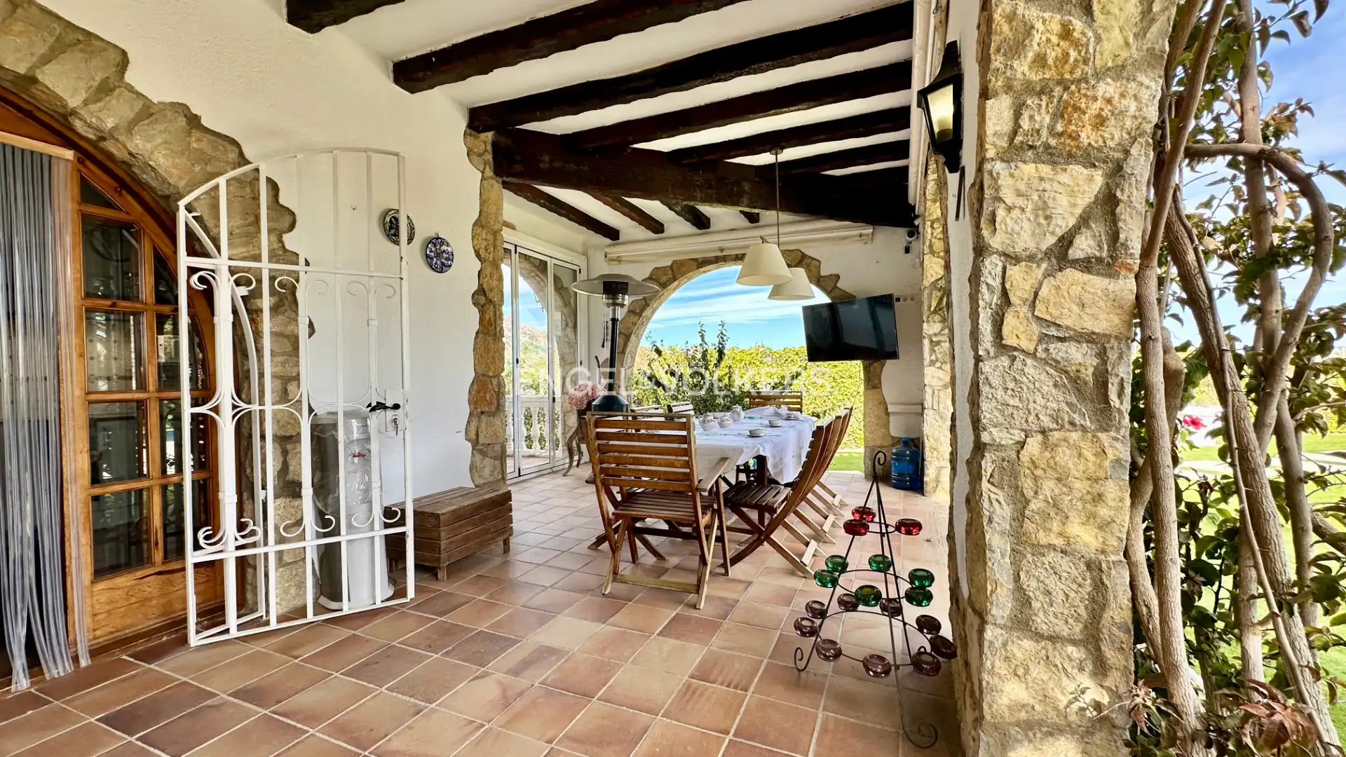 Terrasse von Haus oder Chalet zum Verkauf in Mont-roig del Camp mit Klimaanlage, Heizung und Privatgarten