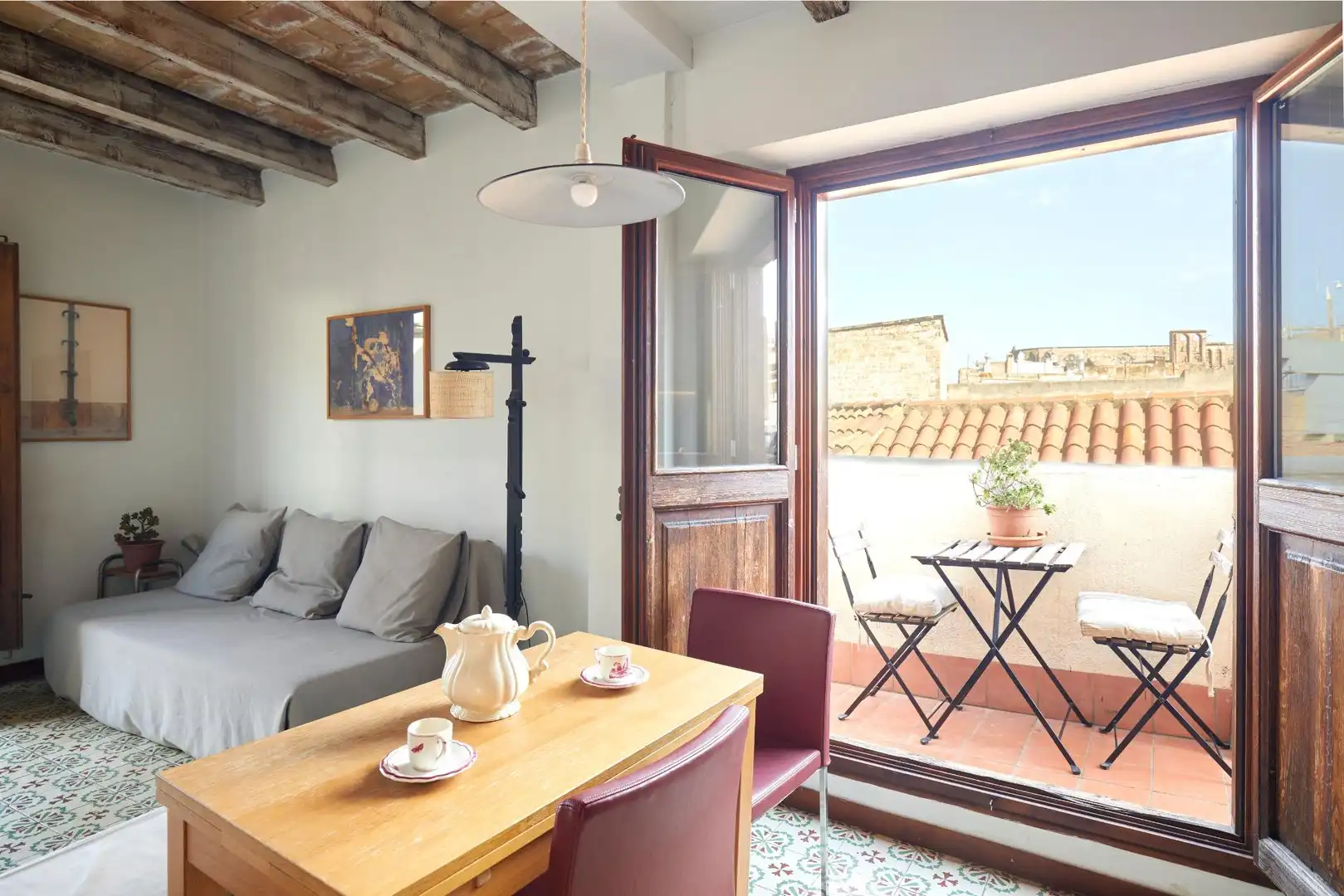Balcony of Attic for sale in Barcelona  with Air Conditioner, Heating and Terrace