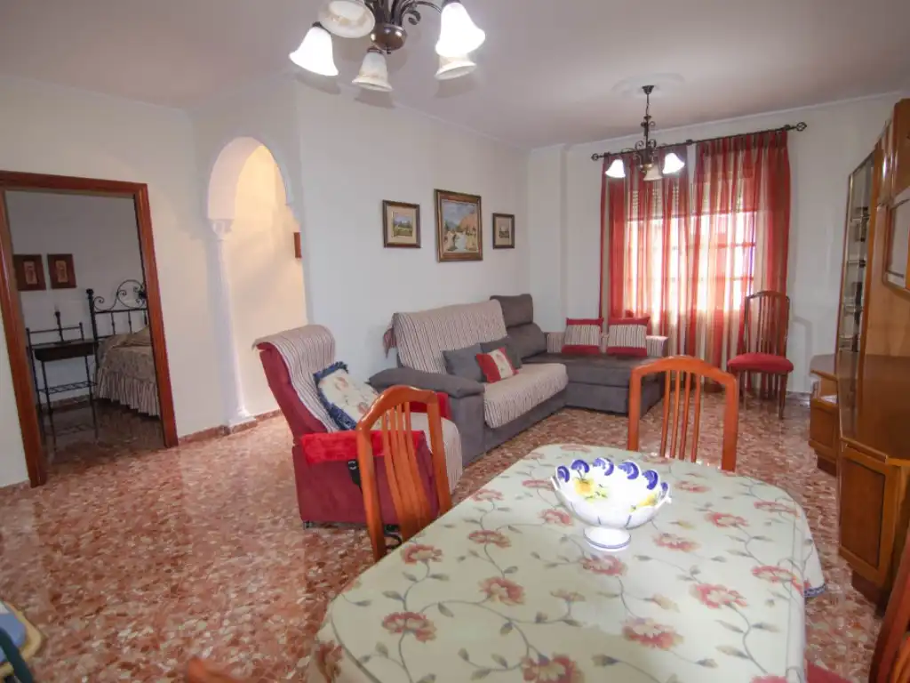 Sala de estar de Casa adosada de alquiler en La Rinconada