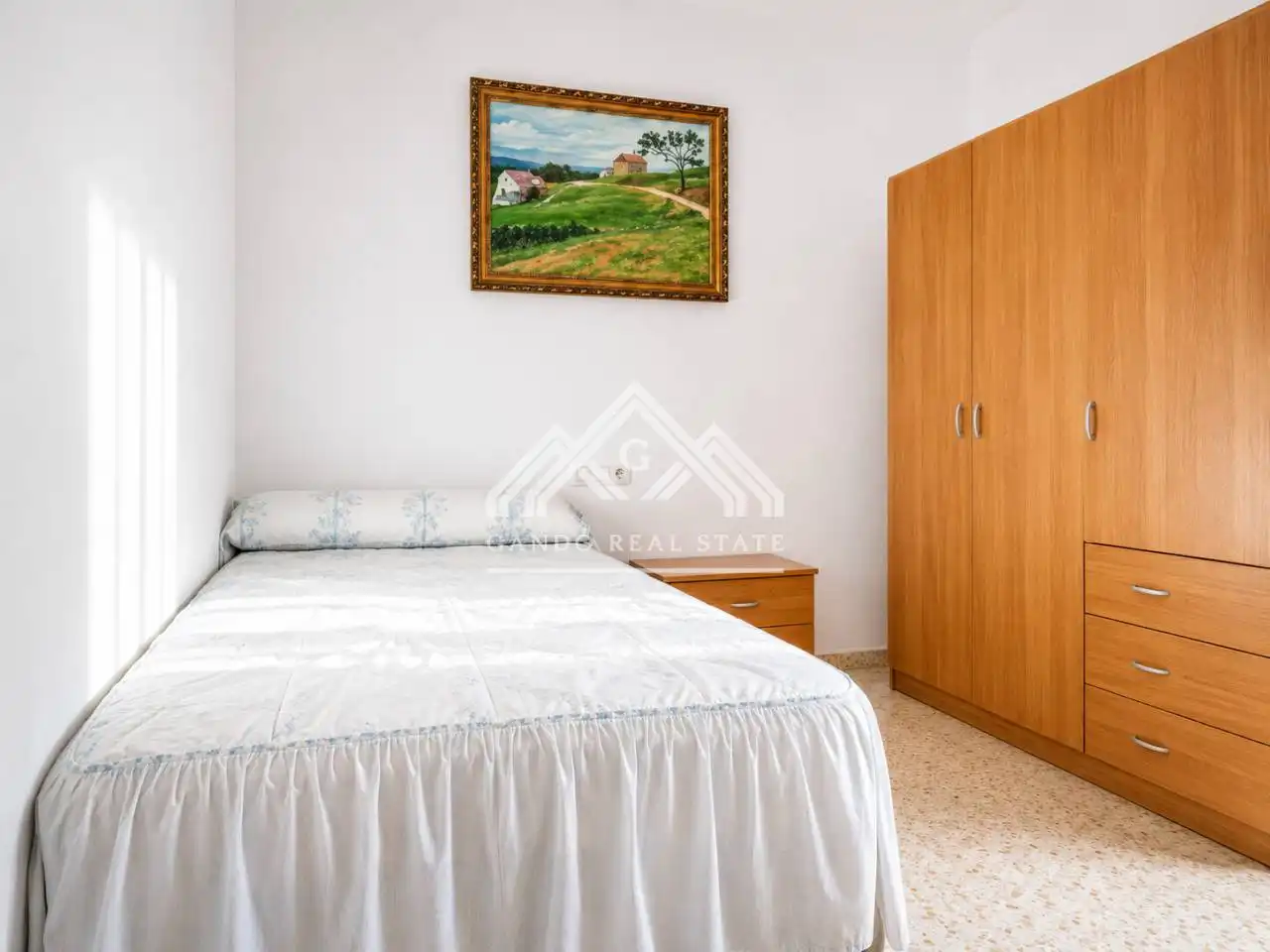 Bedroom of Flat for sale in Dos Hermanas  with Air Conditioner, Private garden and Storage room