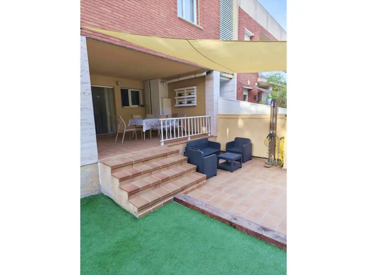 Terraza de Piso de alquiler en Cubelles con Aire acondicionado, Calefacción y Jardín privado