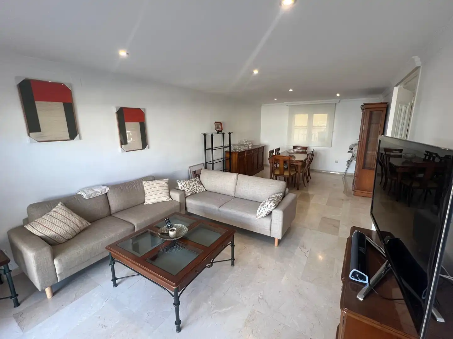 Sala de estar de Casa adosada en venta en Melilla con Aire acondicionado, Jardín privado y Terraza