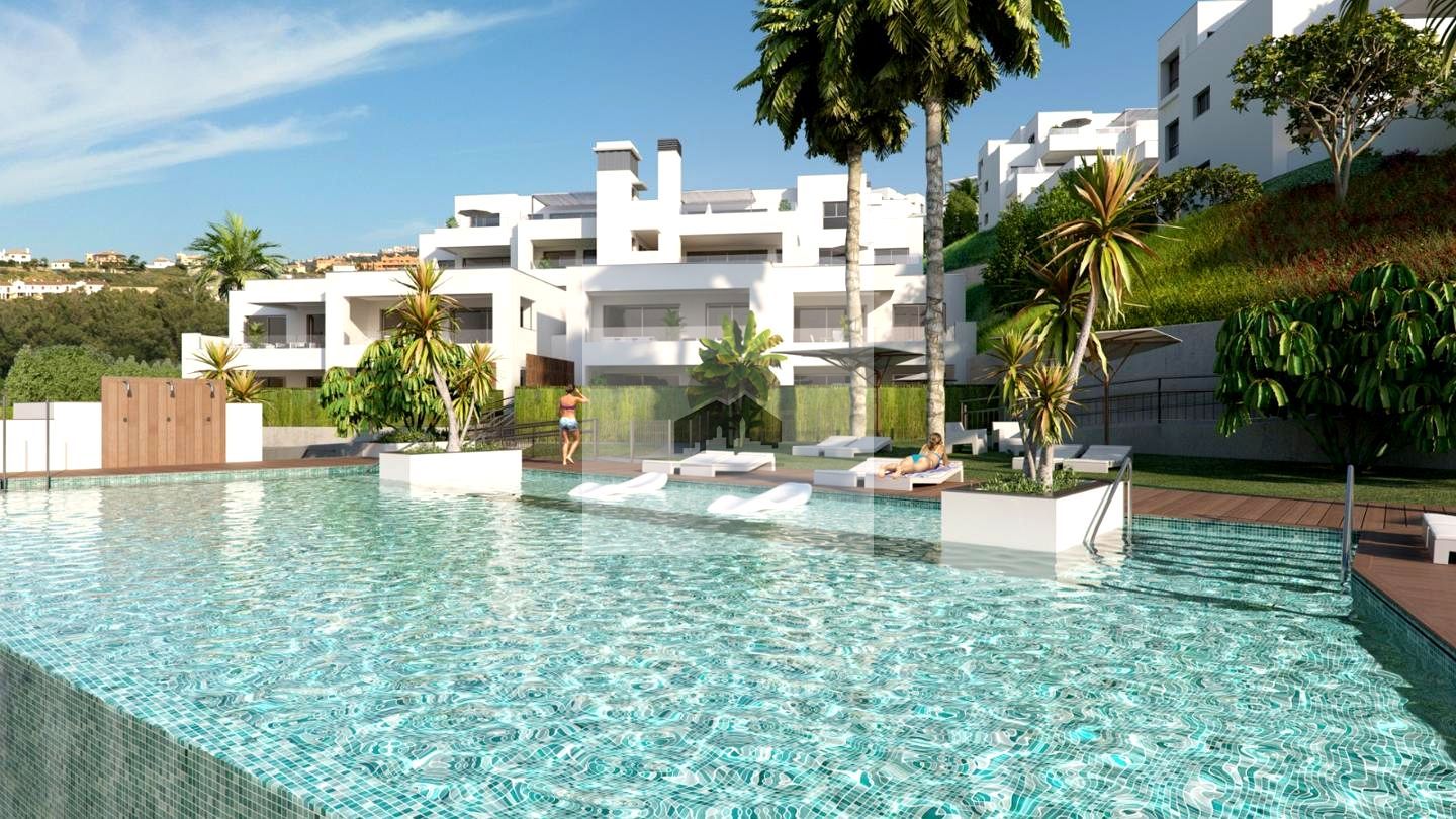 Exterior view of Planta baja for sale in Manilva  with Terrace, Storage room and Swimming Pool
