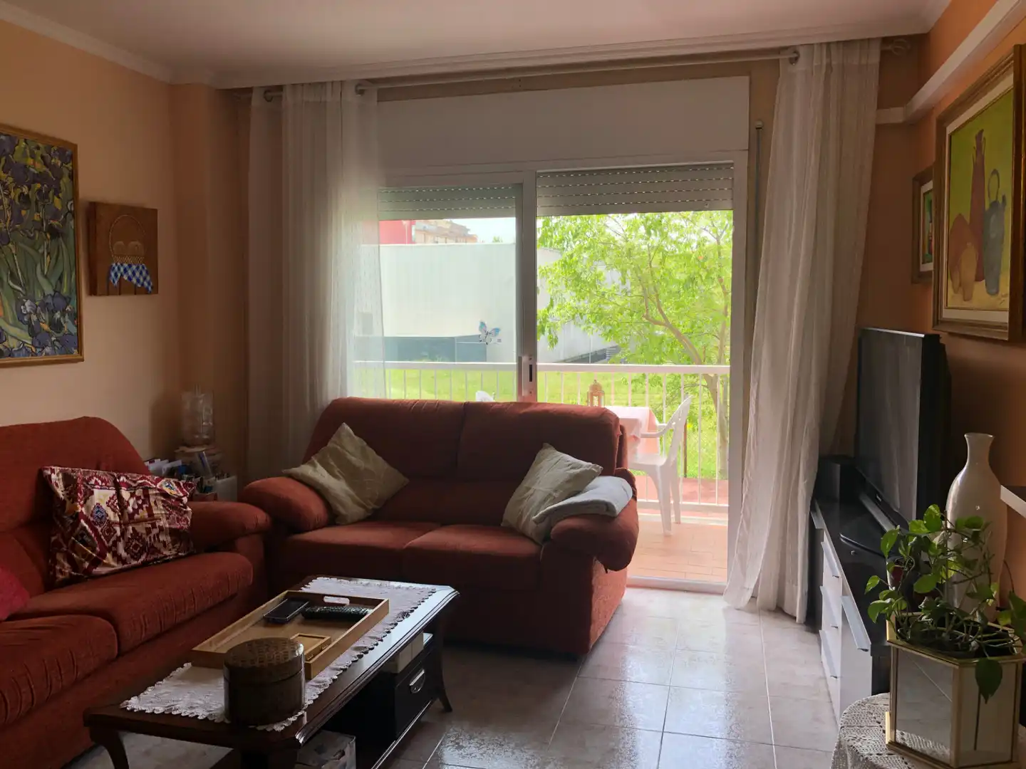 Sala d'estar de Pis en venda en Figueres amb Aire condicionat, Calefacció i Moblat