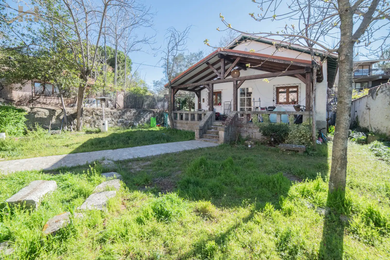 Garden of Houses for sale in Collado Mediano  with Heating, Terrace and Storage room