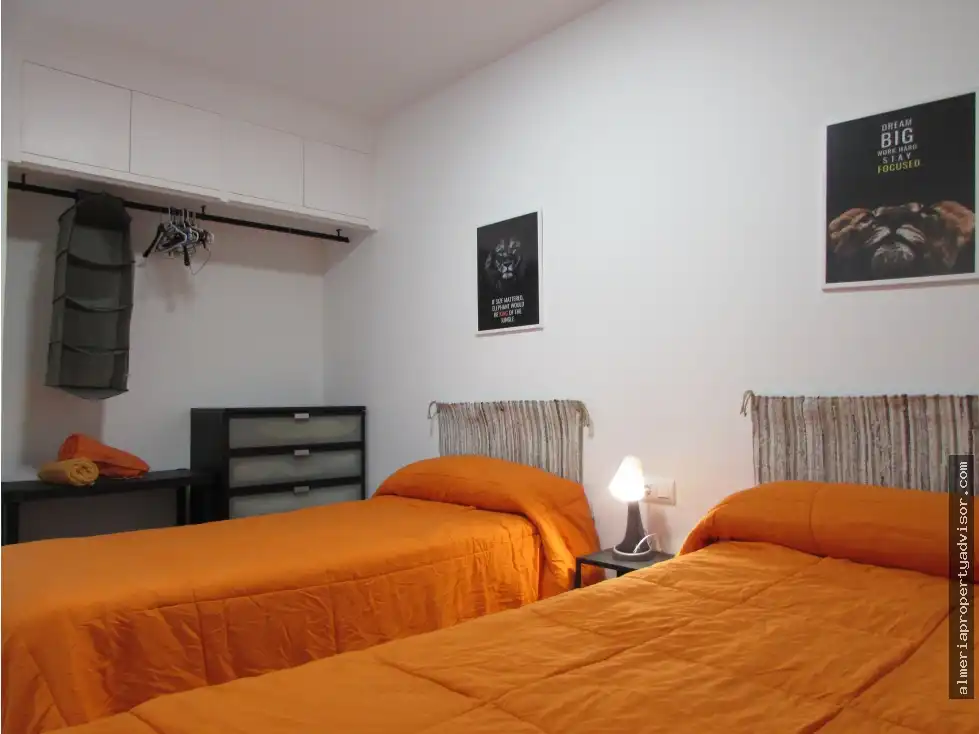 Dormitori de Apartament de lloguer en Mojácar amb Aire condicionat, Calefacció i Terrassa