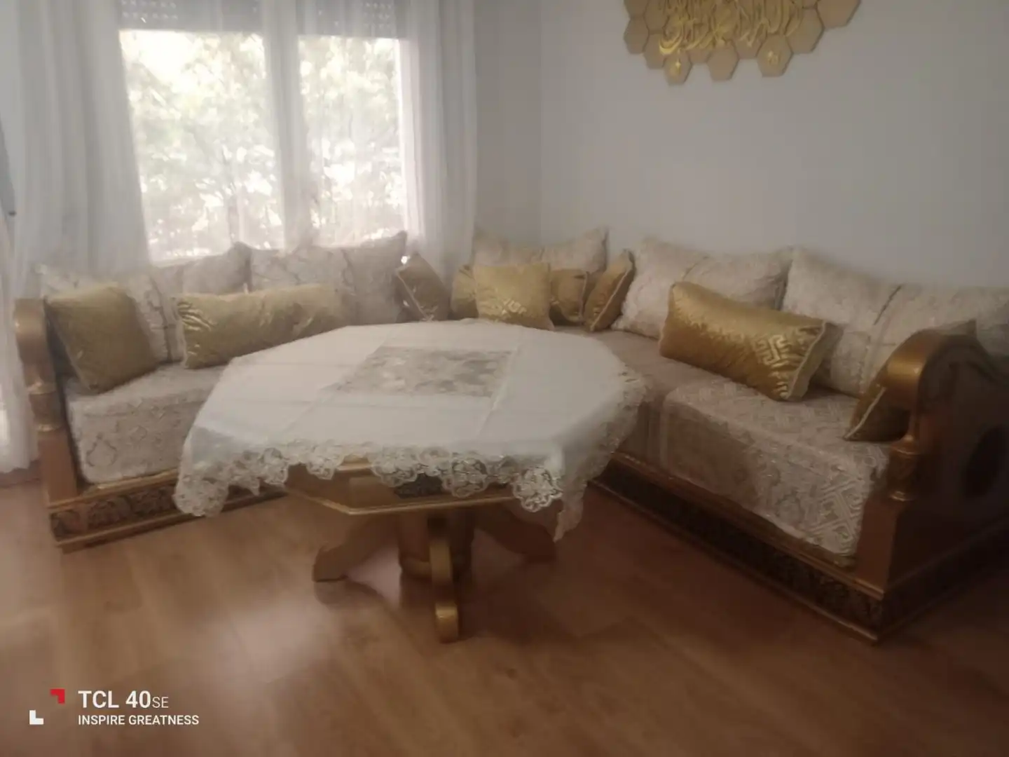 Sala de estar de Casa adosada en venta en Centre