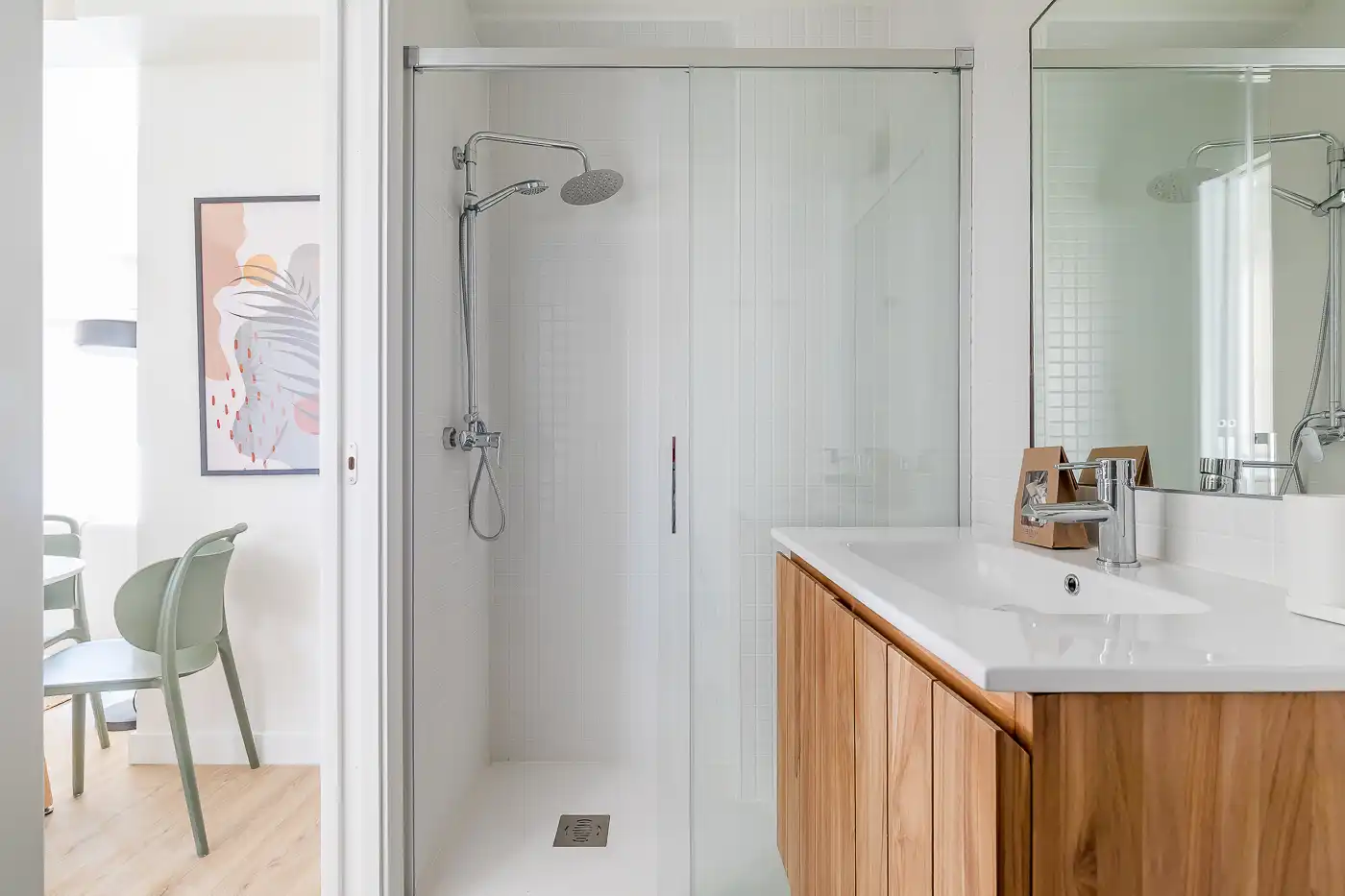 Baño de Piso de alquiler en Madrid con Aire acondicionado, Amueblado y Horno