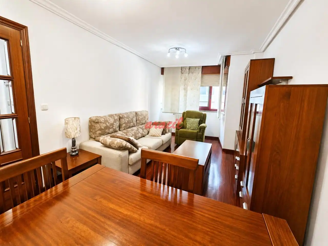 Sala d'estar de Apartament de lloguer en Ourense Capital  amb Calefacció, Traster i Moblat