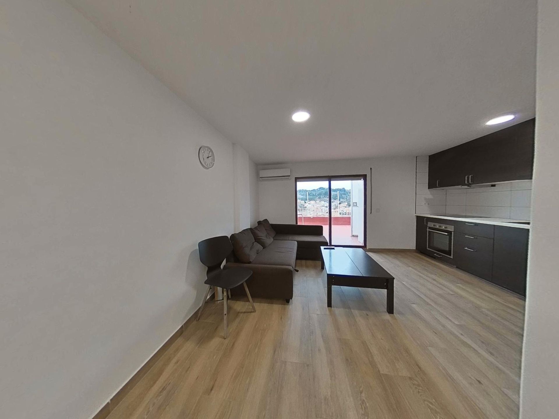 Sala d'estar de Àtic en venda en Sant Hilari Sacalm amb Aire condicionat, Parquet i Terrassa