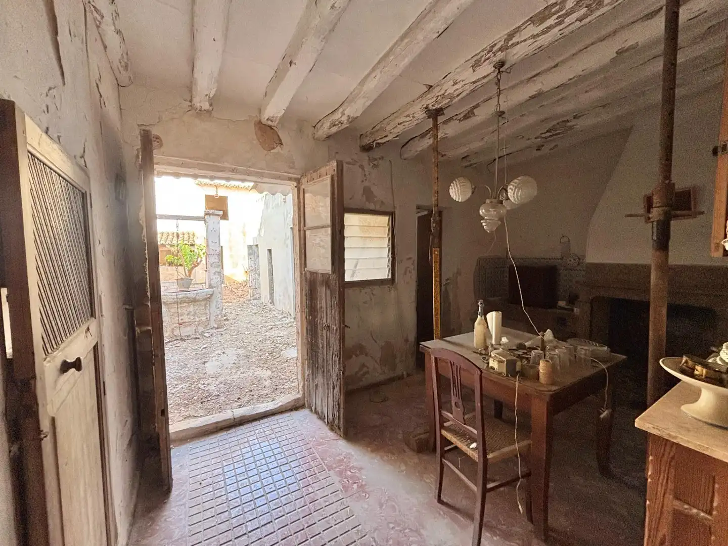 Esszimmer von Einfamilien-Reihenhaus zum Verkauf in Llucmajor mit Privatgarten und Balkon