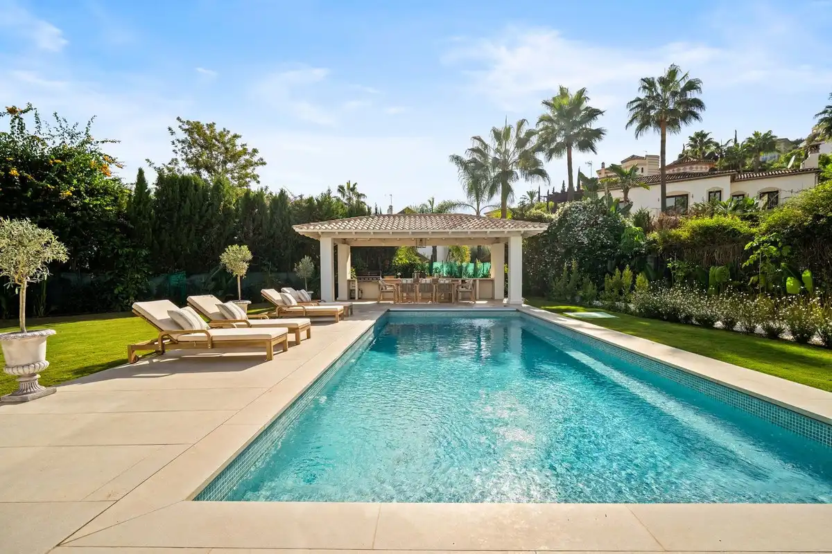 Swimming pool of Detached homes for sale in Benahavís  with Terrace
