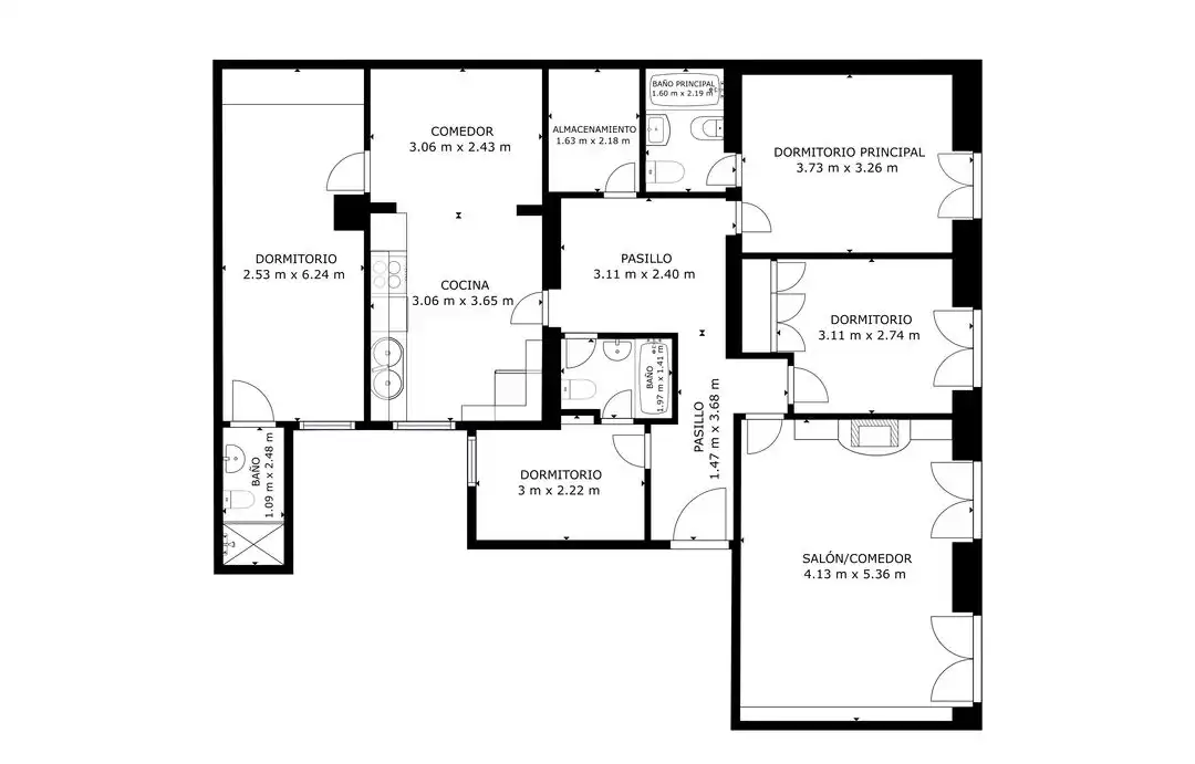 Piso con terraza en venta en Calle de Santa Clara, imagen 34