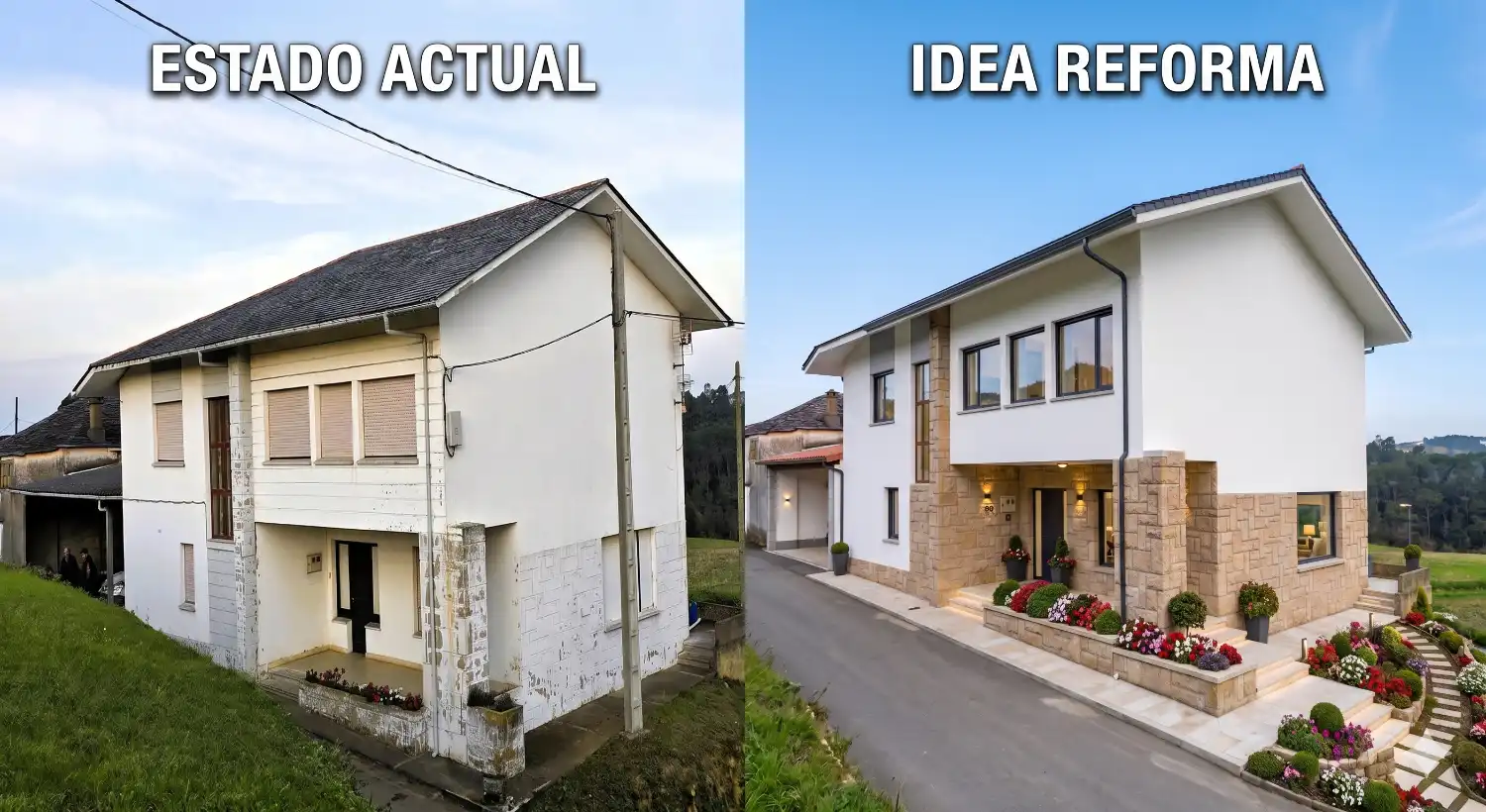 Außenansicht von Haus oder Chalet zum Verkauf in Navia mit Heizung