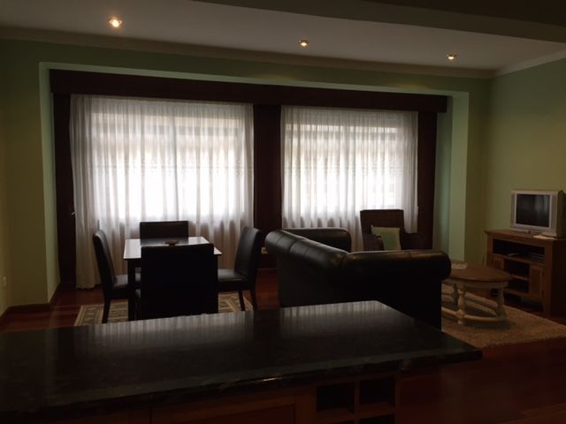Dining room of Apartment to rent in Ferrol  with Heating, Parquet flooring and Furnished