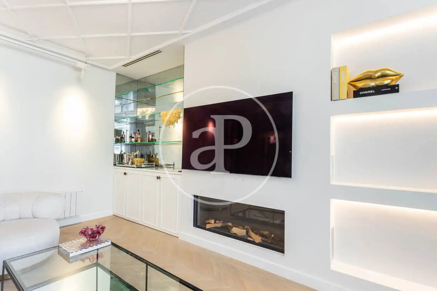 Sala de estar de Piso de alquiler en Barcelona con Aire acondicionado, Calefacción y Terraza