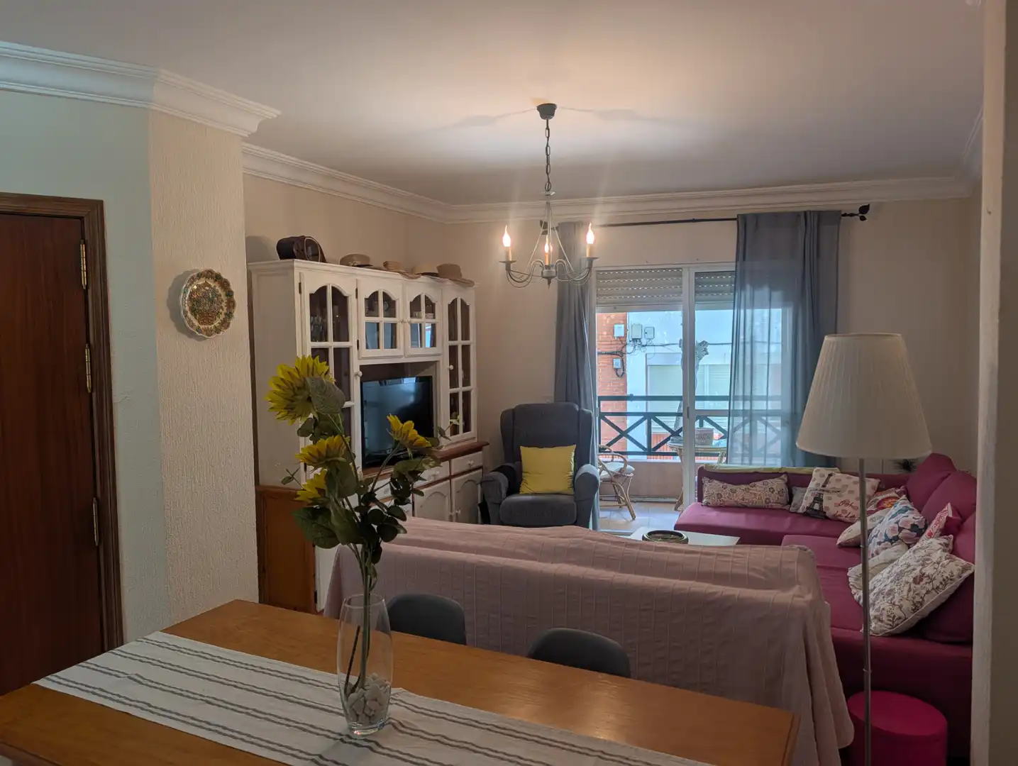 Sala de estar de Piso en venta en Punta Umbría con Terraza, Amueblado y Horno