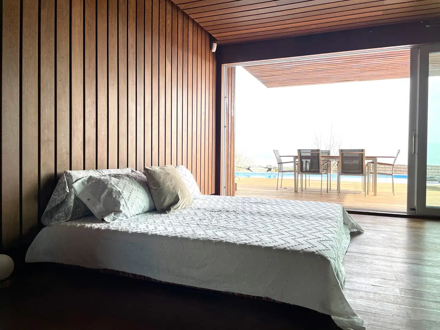 Bedroom of Houses for rent in Vilaboa  with Private garden, Parquet flooring and Terrace