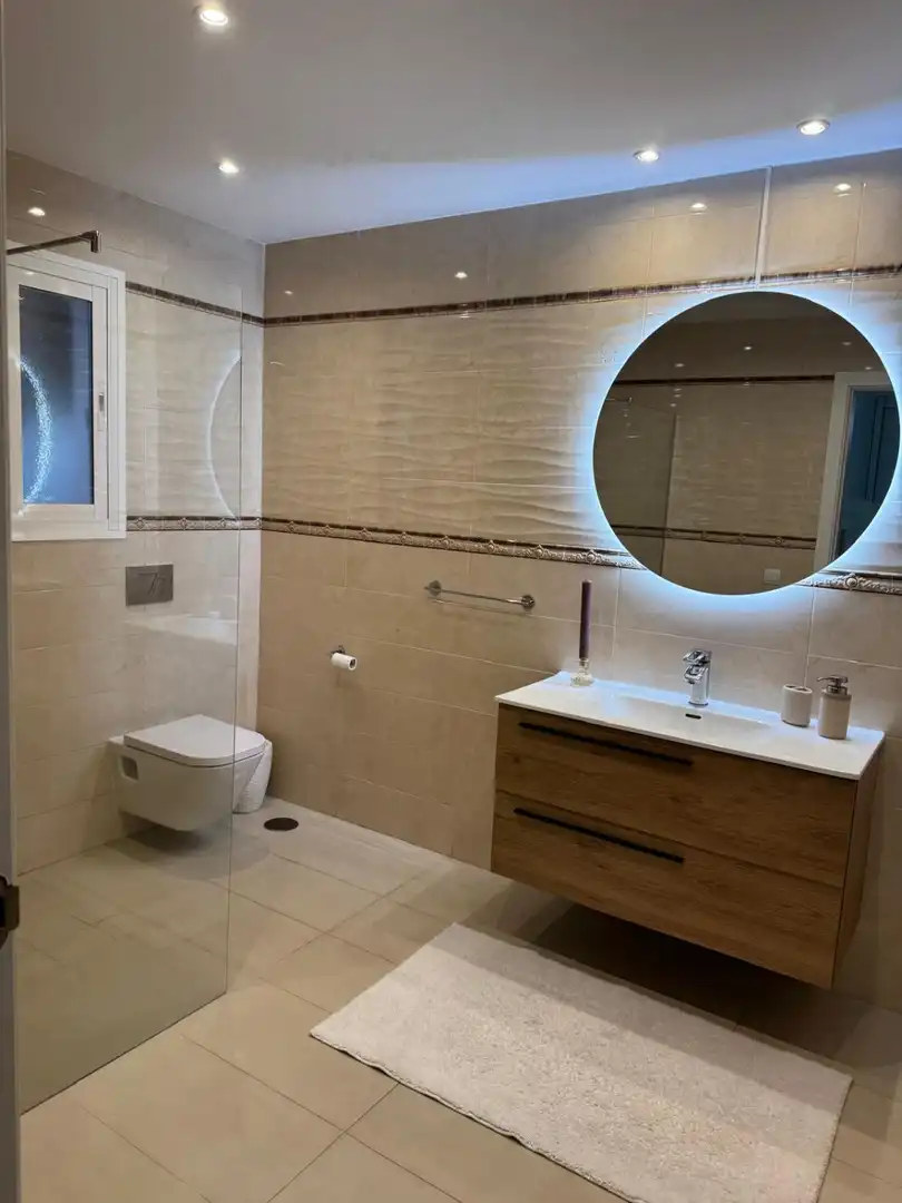 Badezimmer von Haus oder Chalet zur Miete in Mijas mit Klimaanlage, Heizung und Privatgarten