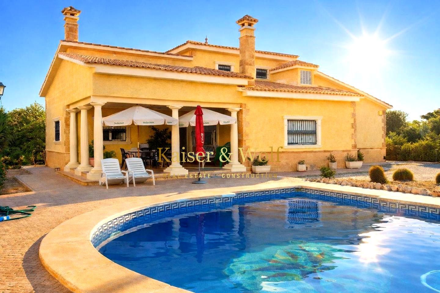Exterior view of House or chalet for sale in Elche / Elx  with Air Conditioner, Private garden and Swimming Pool