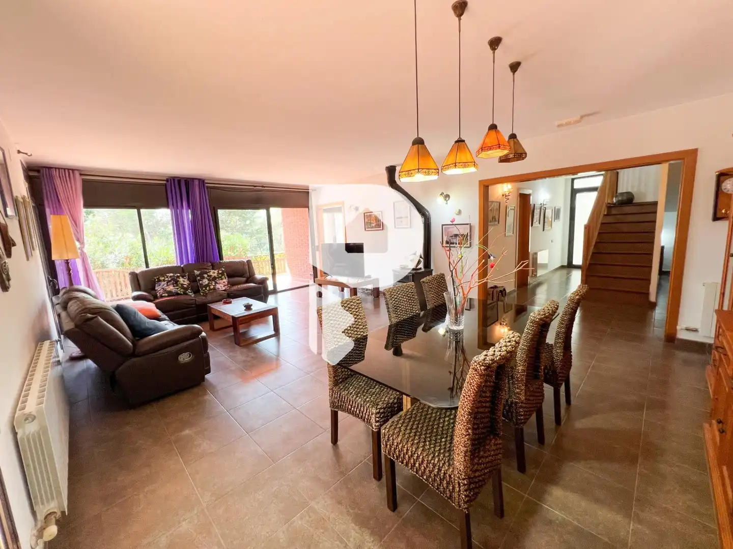 Dining room of Houses for sale in Pallejà  with Heating, Private garden and Terrace