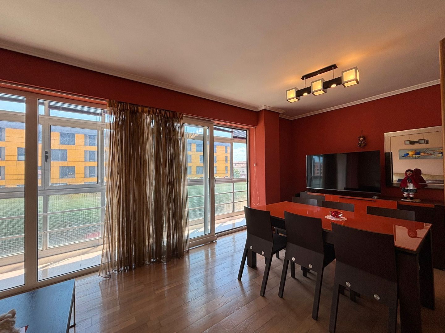 Dining room of Flat for sale in Burgos Capital  with Heating, Parquet flooring and Terrace