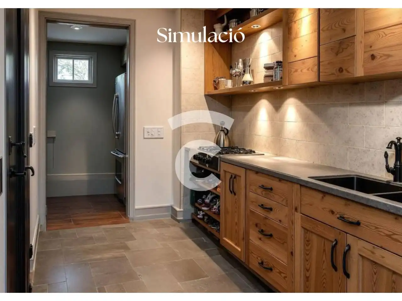 Cocina de Casa o chalet en venta en Manlleu