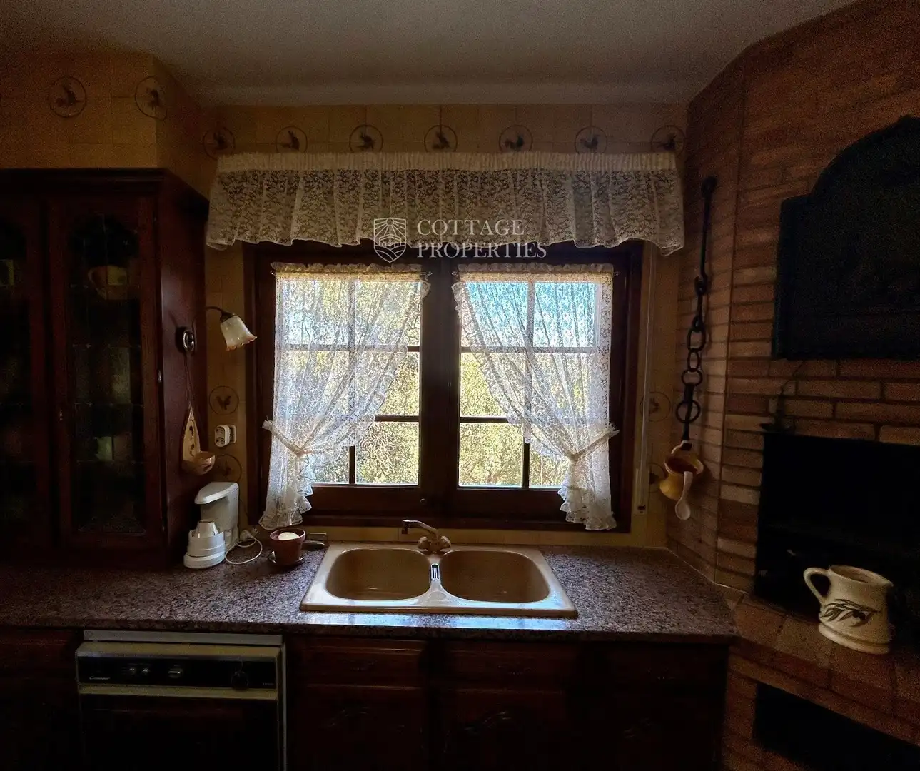 Cocina de Finca rústica en venta en Darnius con Calefacción
