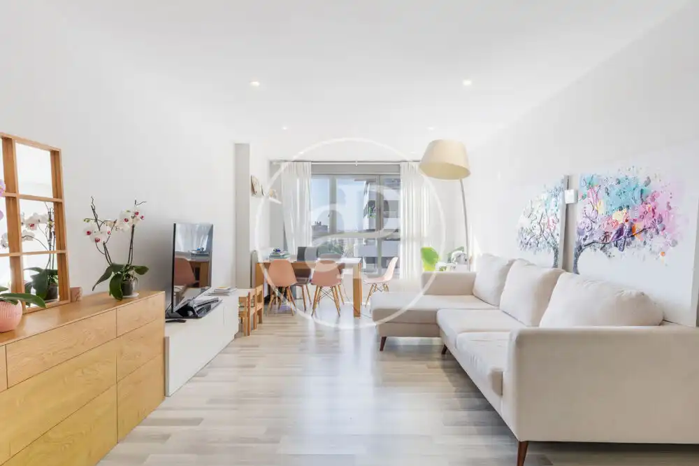 Sala d'estar de Pis de lloguer en Valencia amb Aire condicionat, Calefacció i Jardí privat