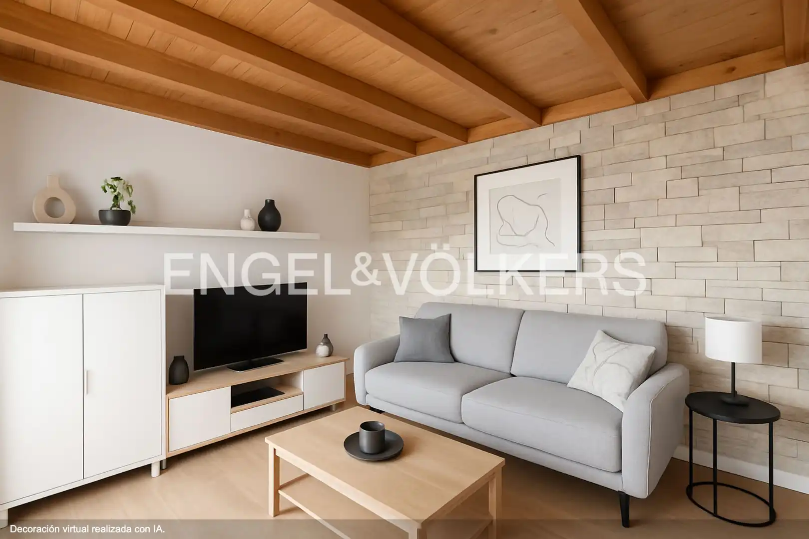 Sala de estar de Dúplex en venta en Castelldefels con Aire acondicionado, Calefacción y Parquet