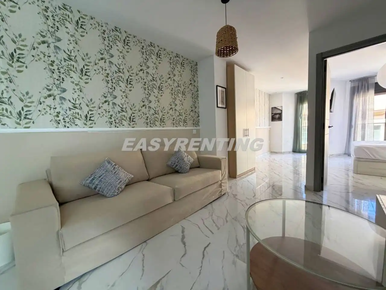 Wohnzimmer von Wohnungen zur Miete in La Línea de la Concepción mit Terrasse, Möbliert und Balkon