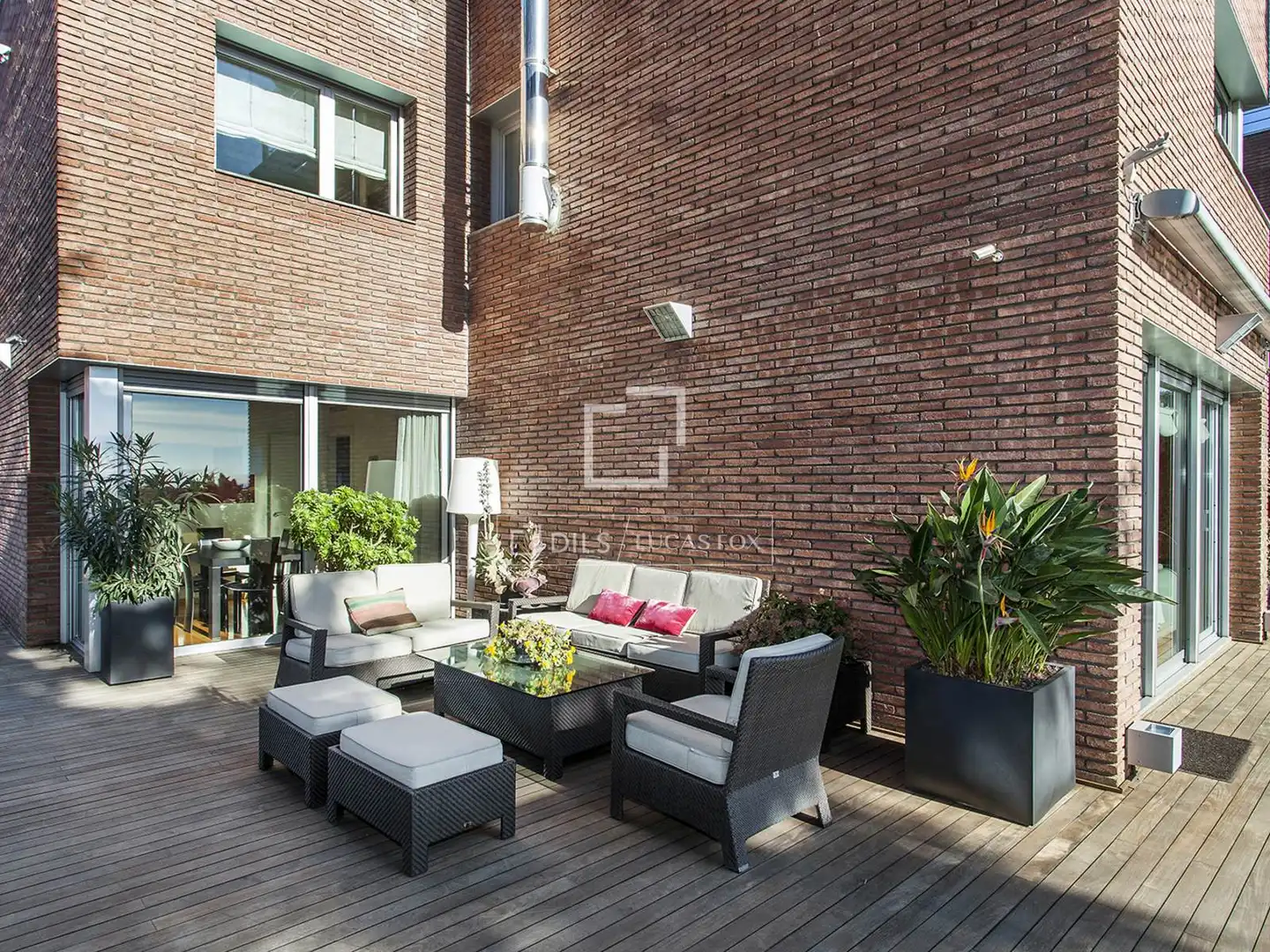 Terraza de Casa o chalet de alquiler en Barcelona con Aire acondicionado, Calefacción y Jardín privado