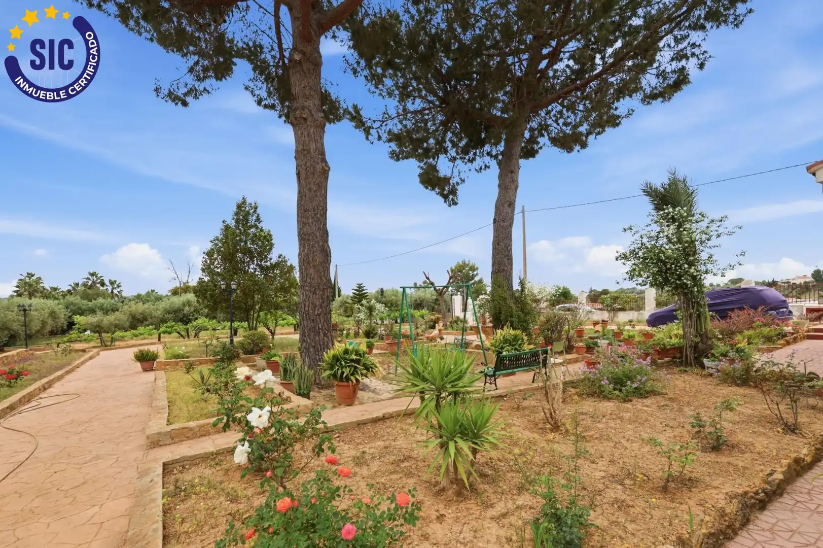 Jardín de Casa o chalet en venta en Montroi / Montroy con Jardín privado, Terraza y Piscina