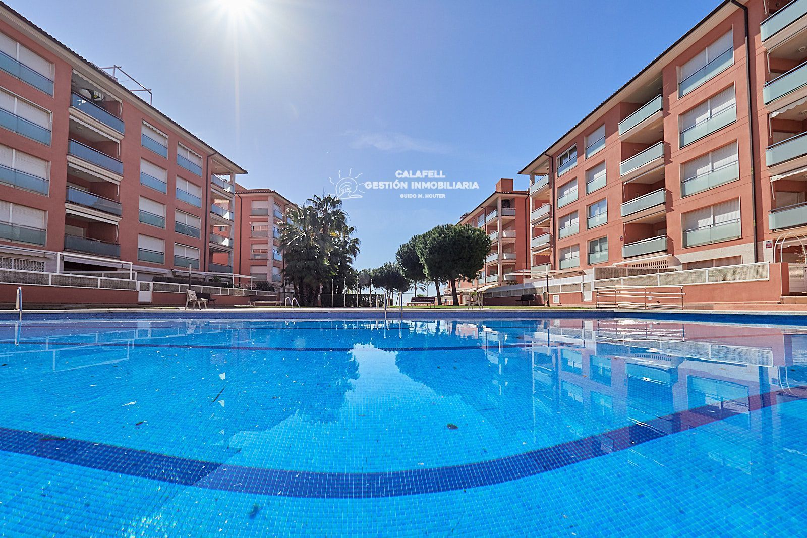 Swimming pool of Flat for sale in Calafell  with Heating, Terrace and Swimming Pool