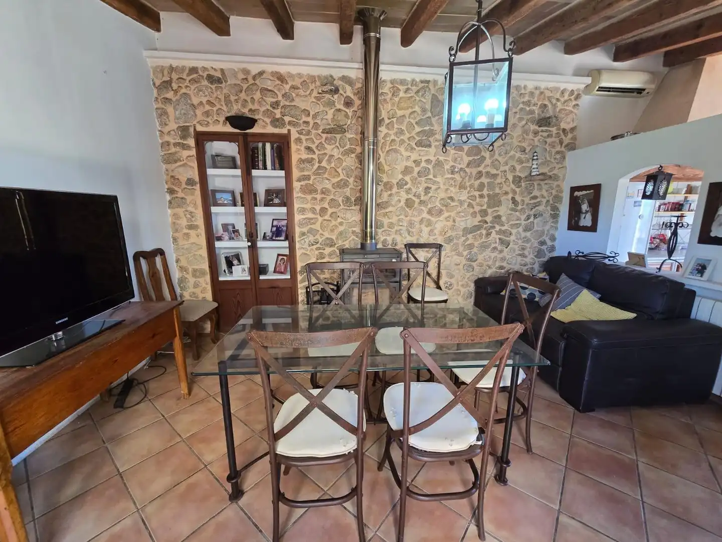 Esszimmer von Haus oder Chalet zum Verkauf in Campanet mit Klimaanlage, Heizung und Privatgarten