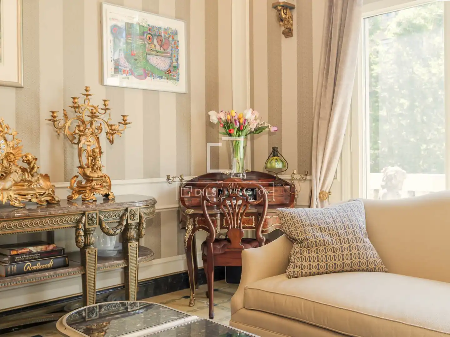 Living room of Flat for sale in Barcelona  with Air Conditioner, Heating and Furnished