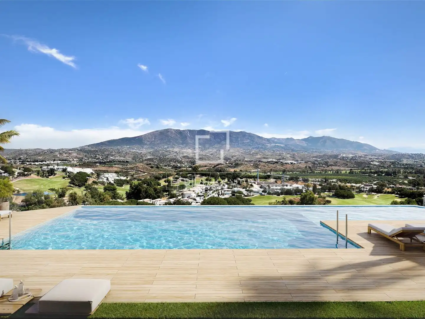 Exterior view of Flat for sale in Mijas  with Air Conditioner, Heating and Private garden