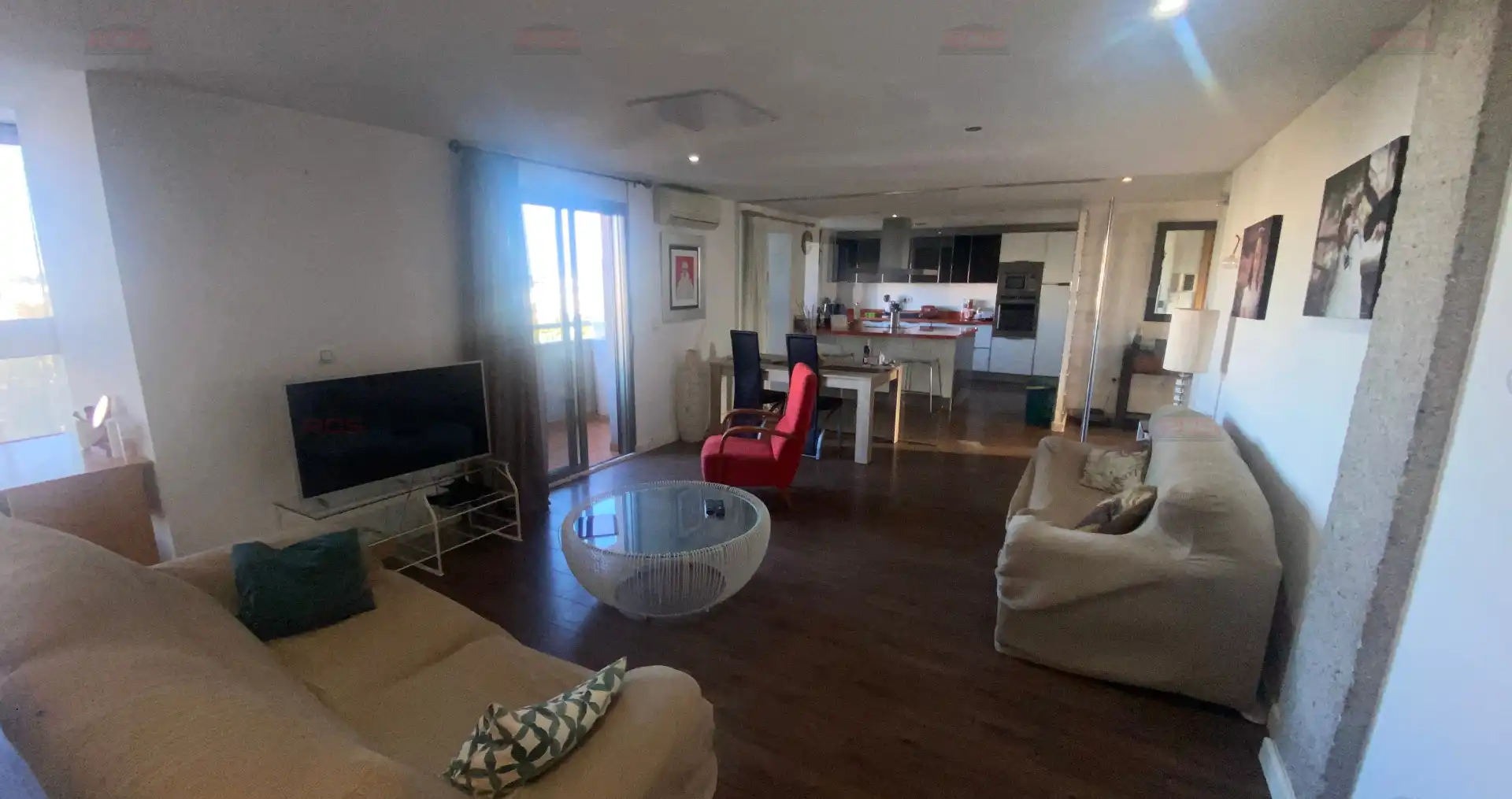 Sala de estar de Piso en venta en Pilar de la Horadada con Aire acondicionado, Parquet y Terraza