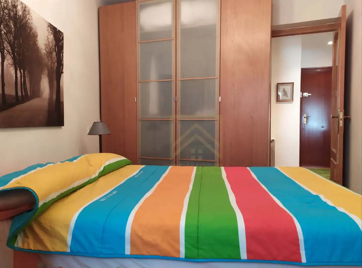 Schlafzimmer von Wohnung zur Miete in Santander mit Heizung und Möbliert