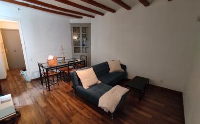 Living room of Apartment to rent in  Barcelona Capital  with Parquet flooring, Furnished and Oven