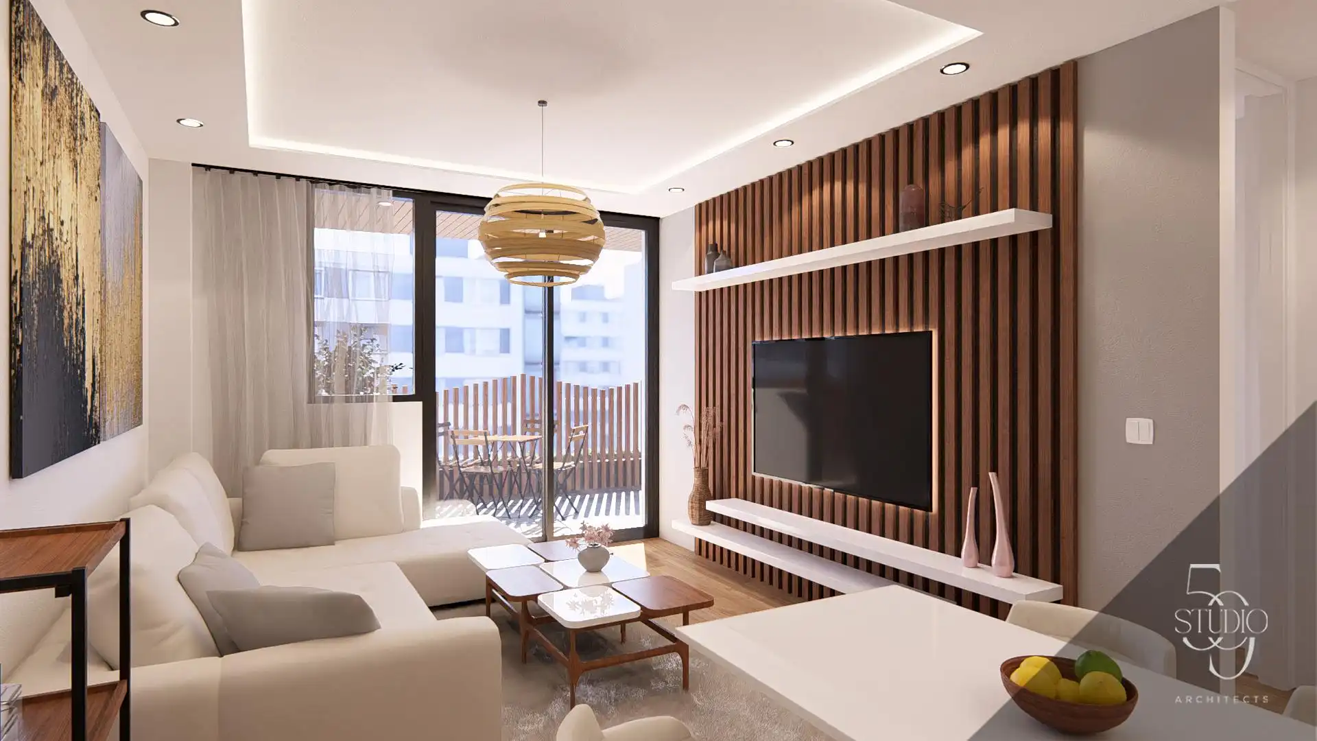 Sala de estar de Apartamento en venta en Fuengirola con Aire acondicionado, Calefacción y Balcón