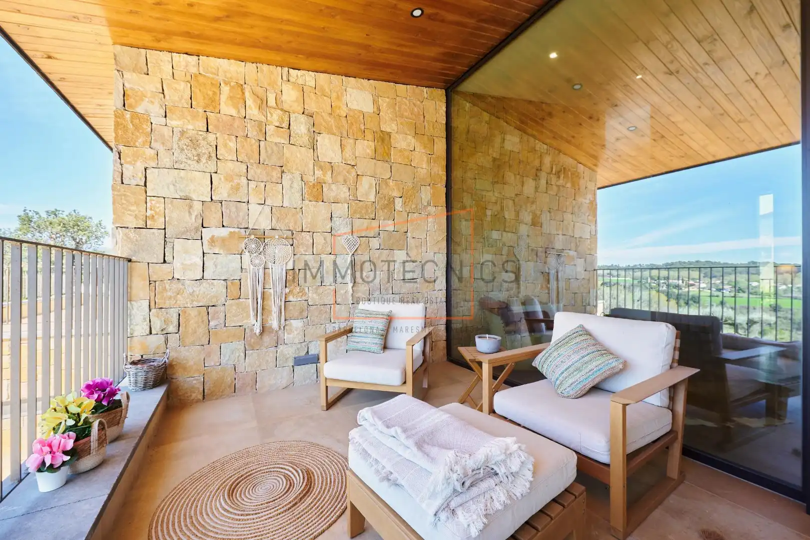 Terrassa de Casa o xalet en venda en Santa Eulàlia de Ronçana amb Aire condicionat, Jardí privat i Terrassa