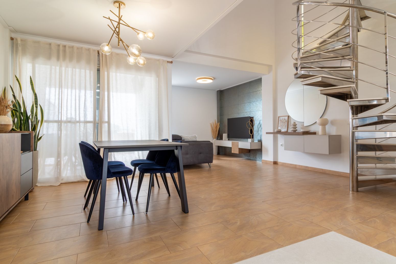 Living room of Single-family semi-detached for sale in Almenara  with Air Conditioner, Heating and Terrace