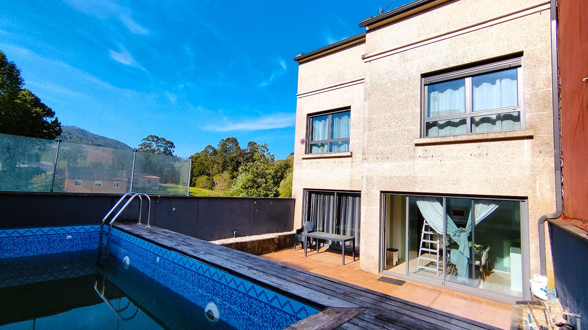 Swimming pool of Single-family semi-detached for sale in Gondomar  with Heating, Private garden and Parquet flooring