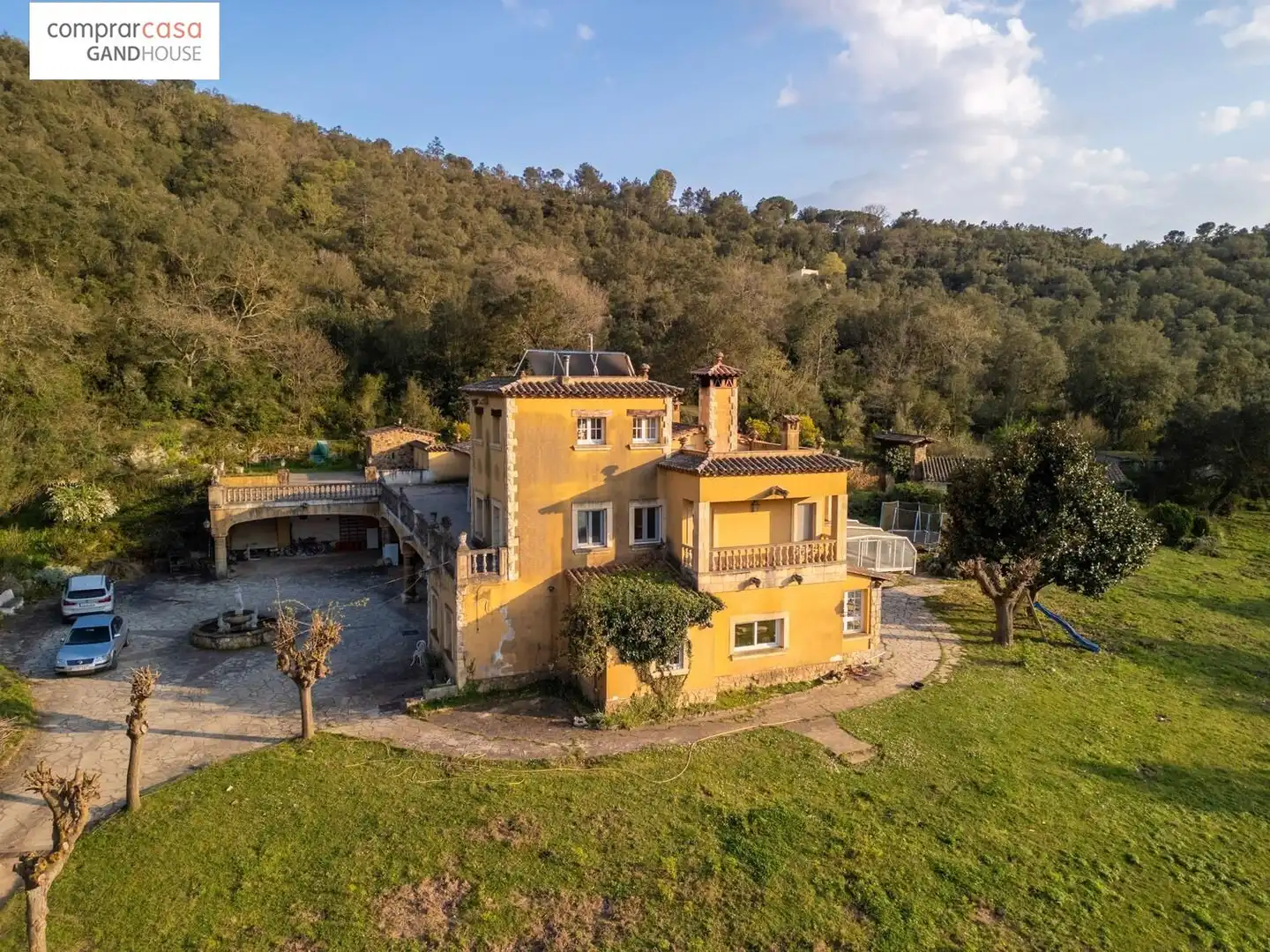 Vista exterior de Finca rústica en venta en Caldes de Malavella con Aire acondicionado, Calefacción y Jardín privado