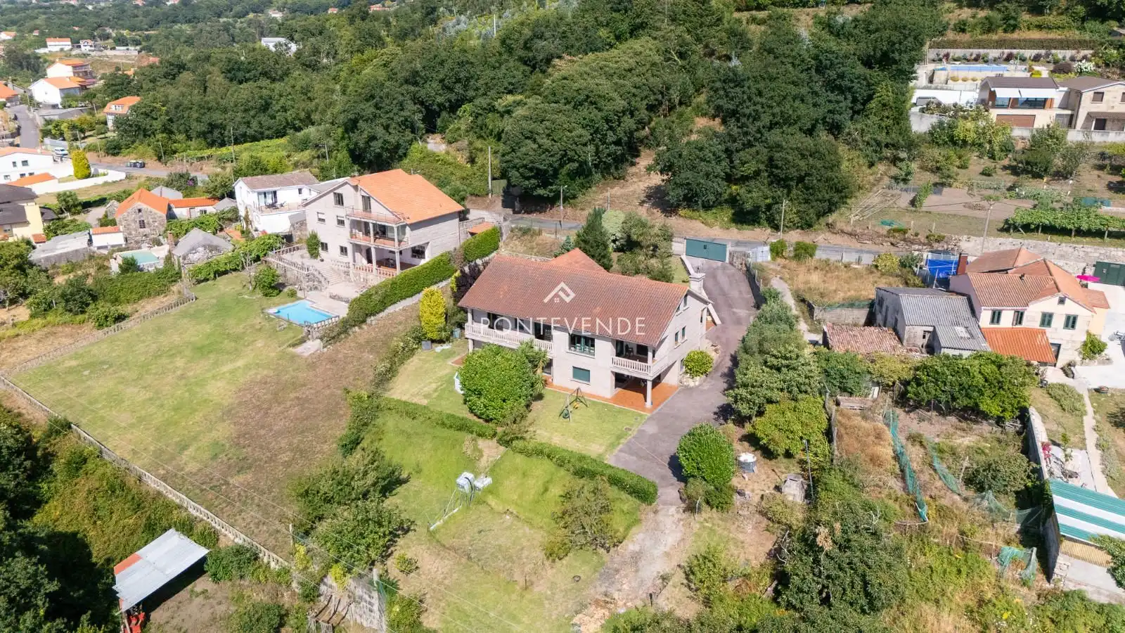 Vista exterior de Casa o chalet en venta en Marín con Calefacción, Terraza y Trastero