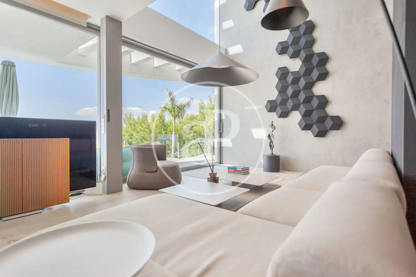 Sala de estar de Casa o chalet en venta en Altea con Aire acondicionado, Calefacción y Jardín privado