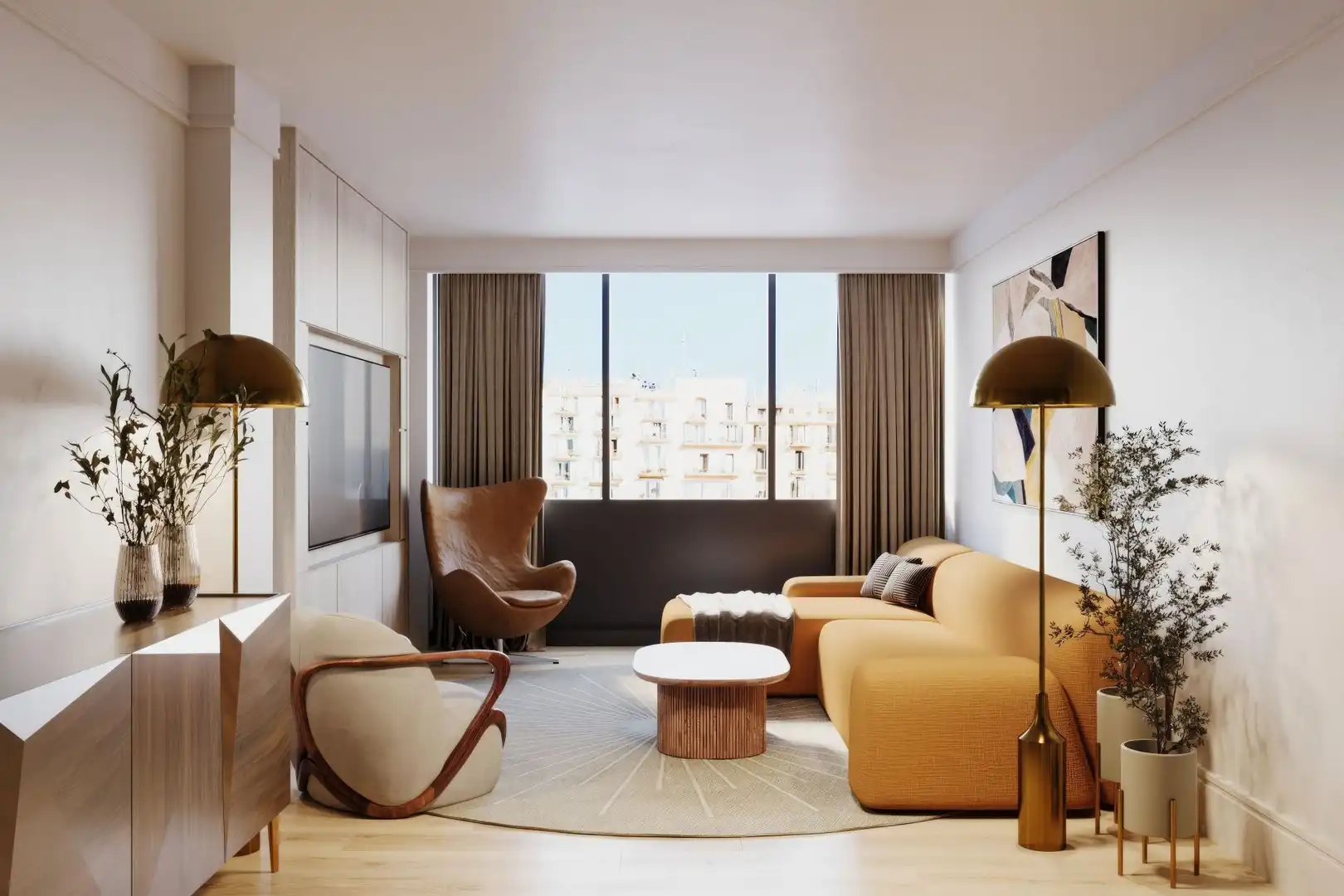 Living room of Office for sale in Barcelona  with Air Conditioner and Heating