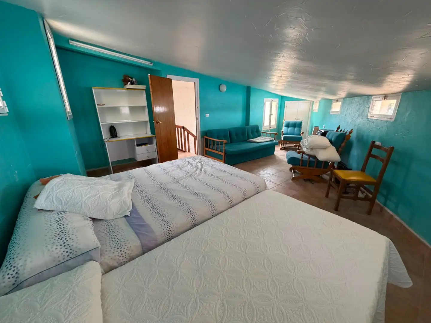 Schlafzimmer von Einfamilien-Reihenhaus zur Miete in La Manga del Mar Menor mit Privatgarten, Terrasse und Möbliert
