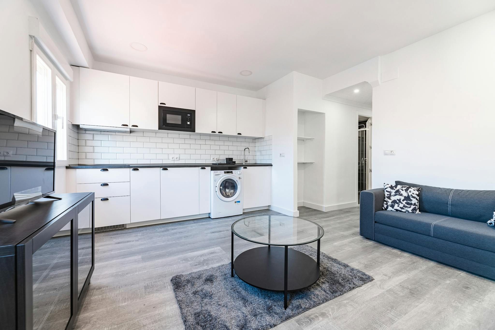 Küche von Wohnung zur Miete in  Valencia Capital mit Klimaanlage, Heizung und Möbliert